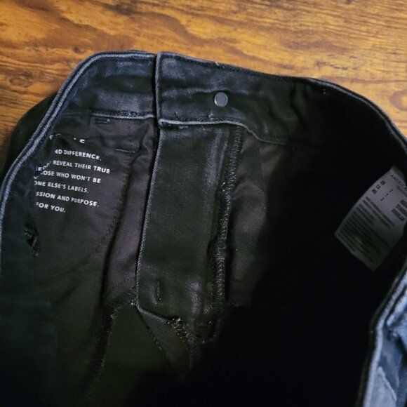 American Eagle Jeans 2 R Dream Jegging Hi Rise Tummy Control Slimming Black Wash - Picture 5 of 13